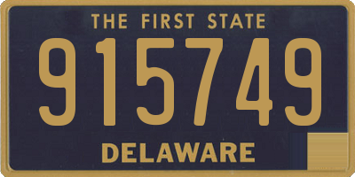 DE license plate 915749