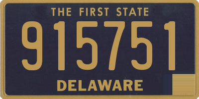 DE license plate 915751