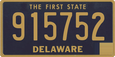 DE license plate 915752