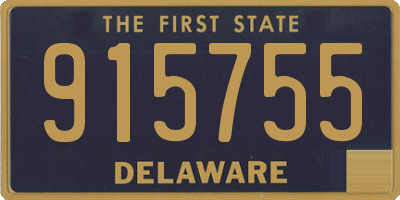 DE license plate 915755
