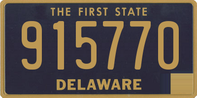 DE license plate 915770