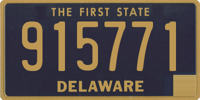 DE license plate 915771
