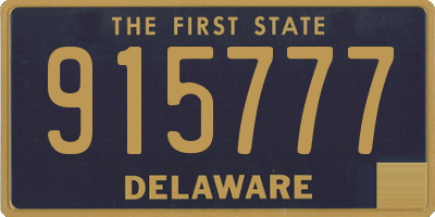 DE license plate 915777