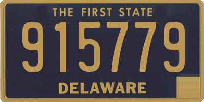 DE license plate 915779