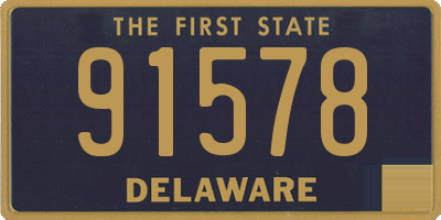 DE license plate 91578