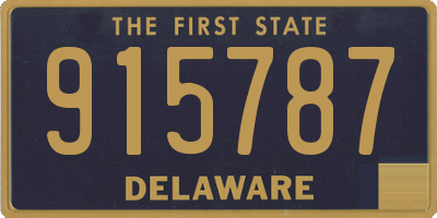 DE license plate 915787