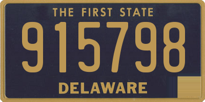 DE license plate 915798