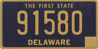 DE license plate 91580