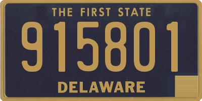 DE license plate 915801