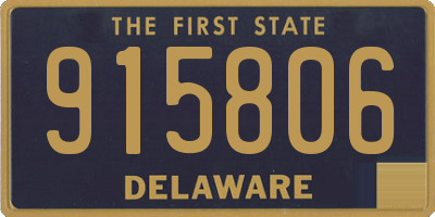 DE license plate 915806