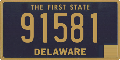 DE license plate 91581