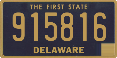 DE license plate 915816