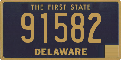 DE license plate 91582