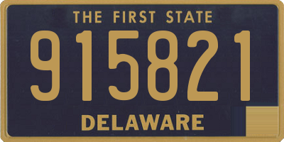 DE license plate 915821