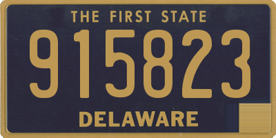 DE license plate 915823