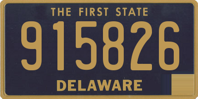 DE license plate 915826