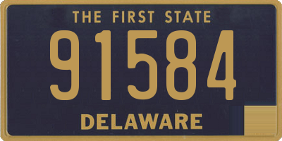 DE license plate 91584