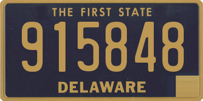 DE license plate 915848