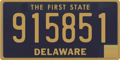 DE license plate 915851