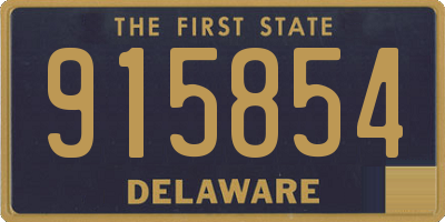 DE license plate 915854