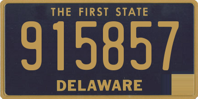DE license plate 915857