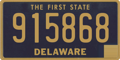 DE license plate 915868