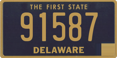 DE license plate 91587