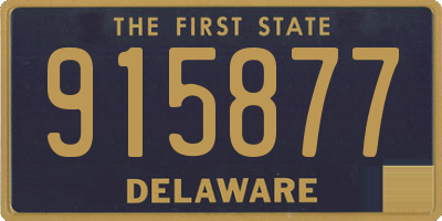 DE license plate 915877