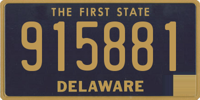 DE license plate 915881