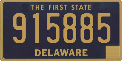 DE license plate 915885