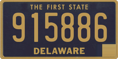 DE license plate 915886