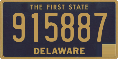 DE license plate 915887