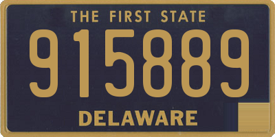 DE license plate 915889