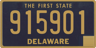 DE license plate 915901