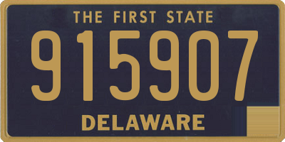 DE license plate 915907