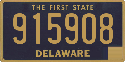 DE license plate 915908