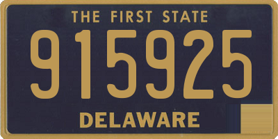 DE license plate 915925