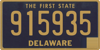DE license plate 915935