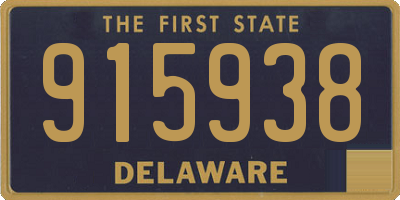DE license plate 915938