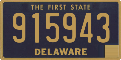 DE license plate 915943
