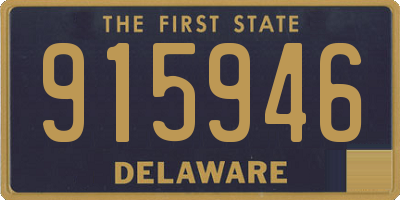 DE license plate 915946