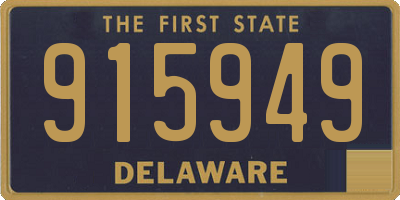 DE license plate 915949