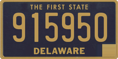 DE license plate 915950
