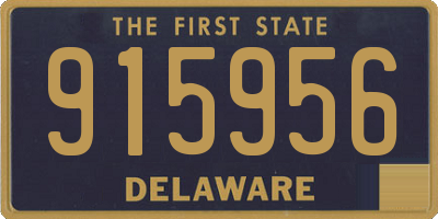 DE license plate 915956