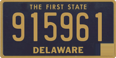 DE license plate 915961