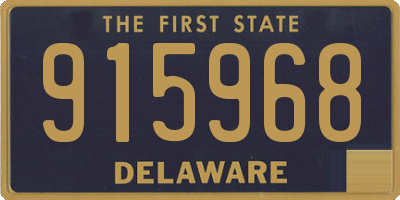 DE license plate 915968