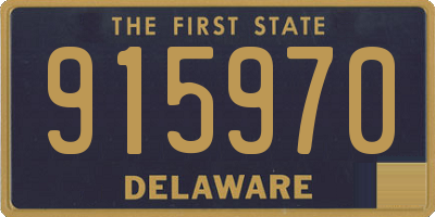 DE license plate 915970