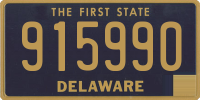DE license plate 915990