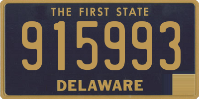 DE license plate 915993