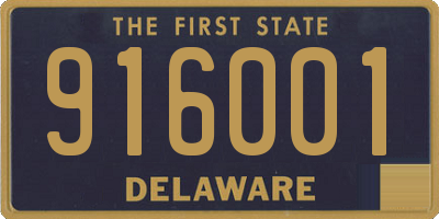 DE license plate 916001